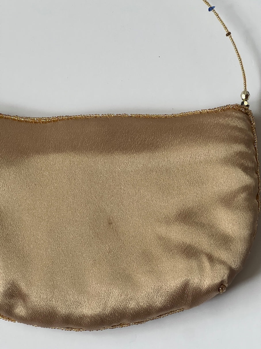 Vintage Gold Beaded Purse