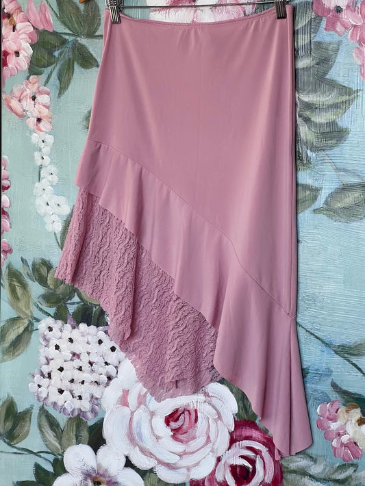 Vintage 1990's Italian Pink Slip Skirt