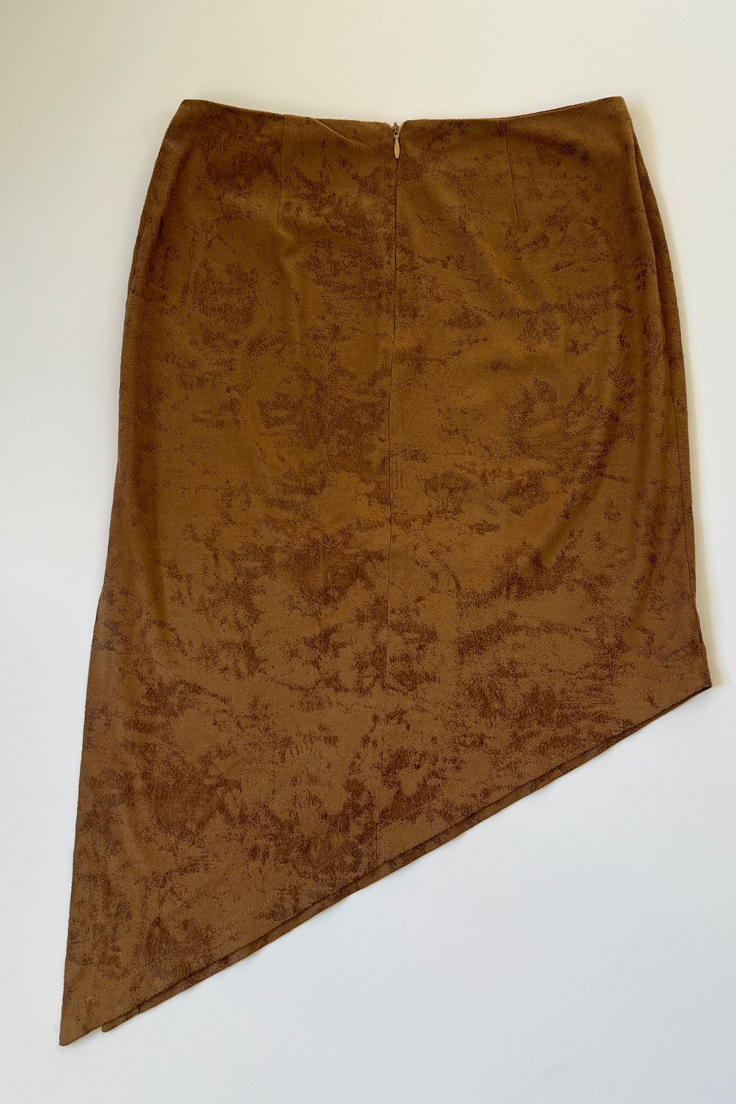 Vintage Italian Dark Brown Saddle Skirt