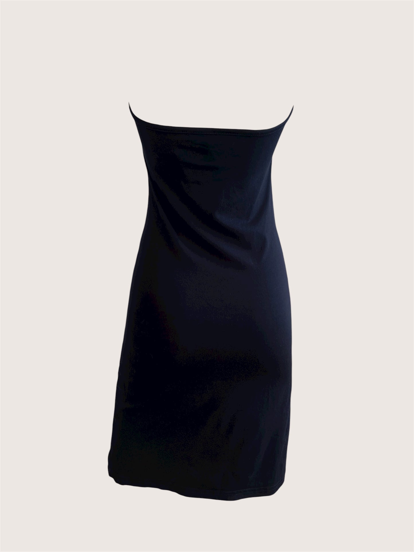 1990's Black Qipao Inspired Mini Dress