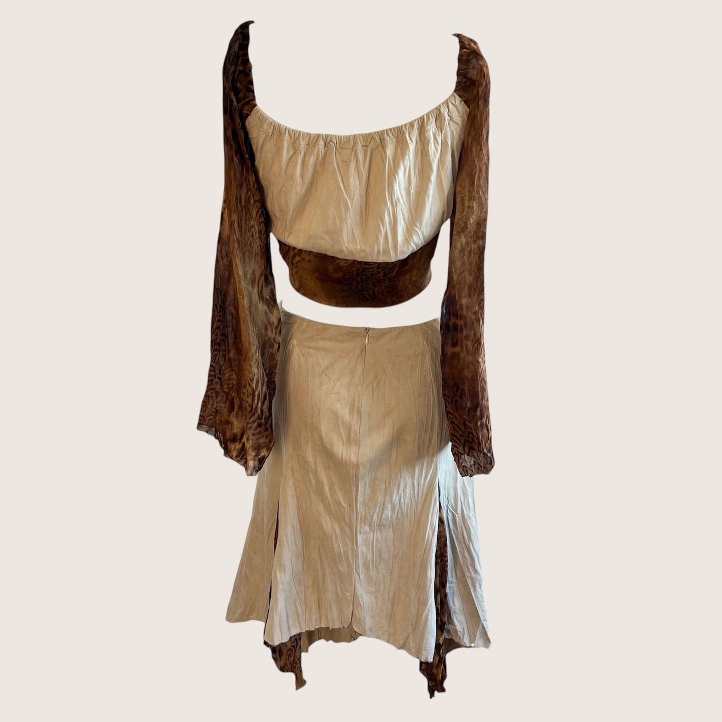 1990's Leopard Print Suedette Ensemble