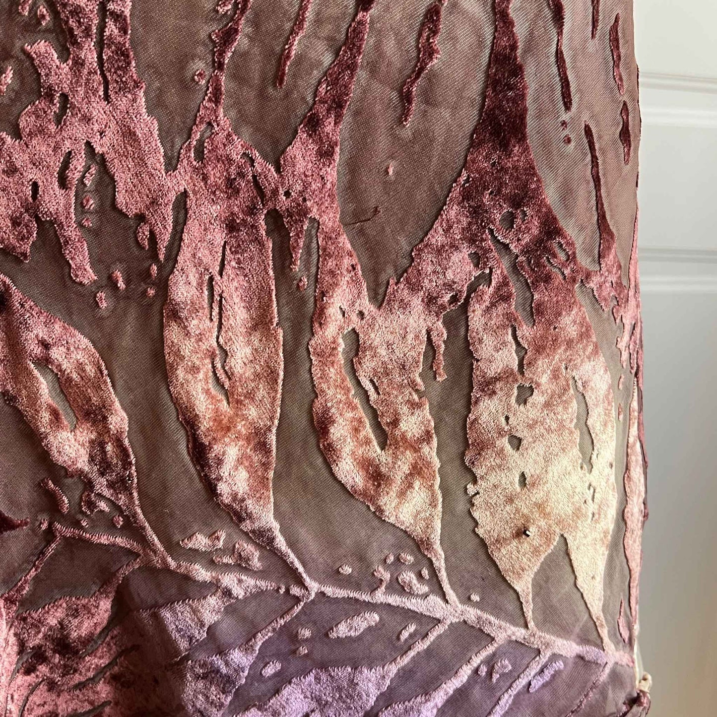 Vintage Dusty Brown Velvet Slip Dress