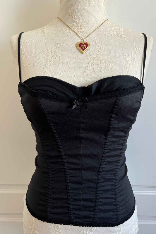 1990's Classic Black Bustier