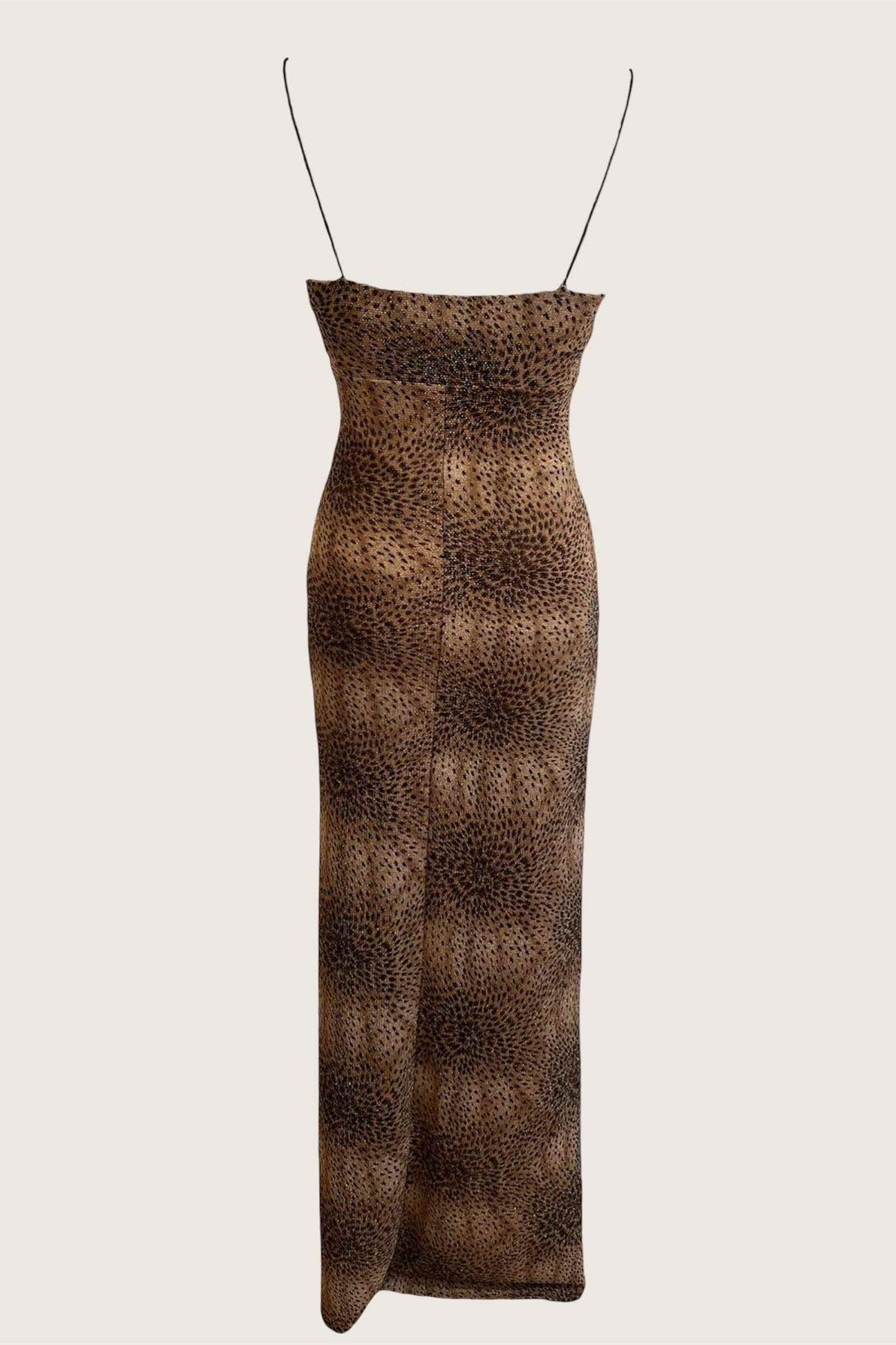 Vintage 2000's Leopard Print Slip Dress