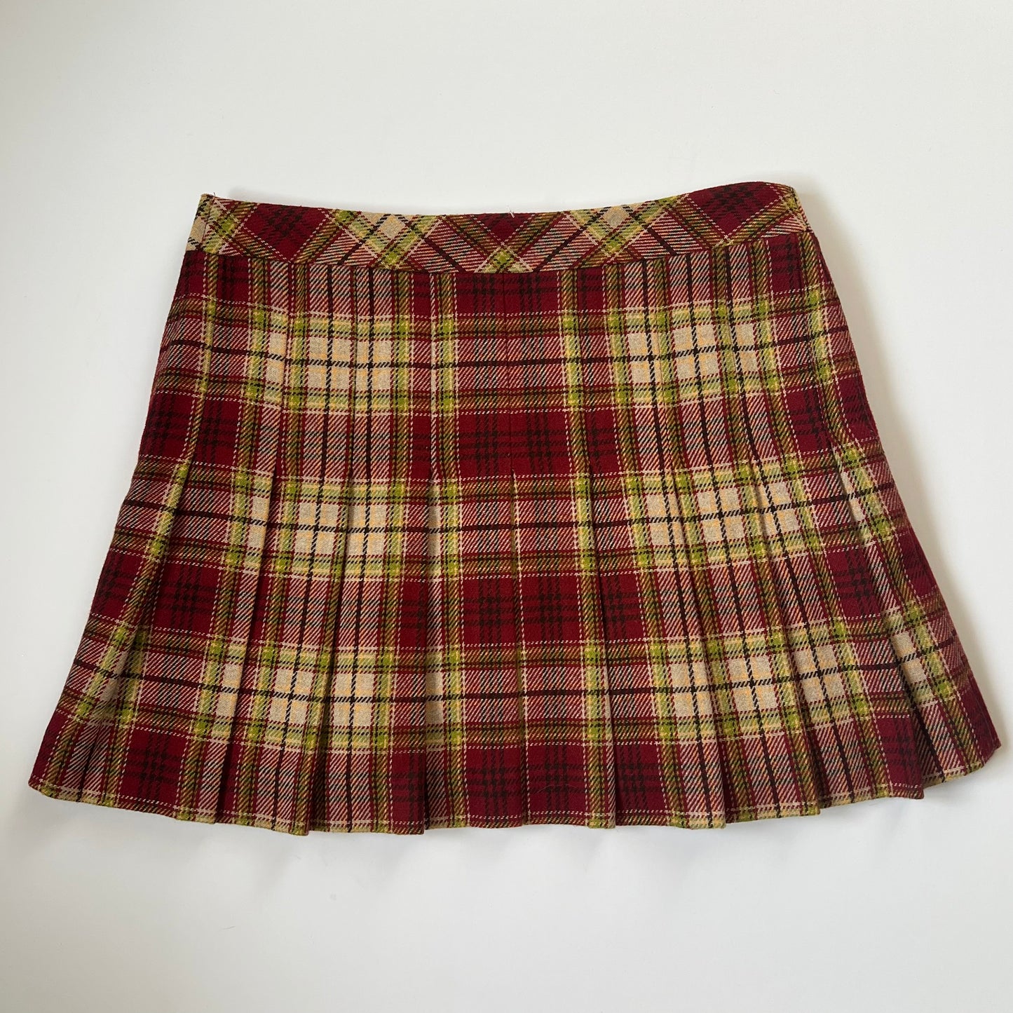 Red & Green Tartan Mini Skirt