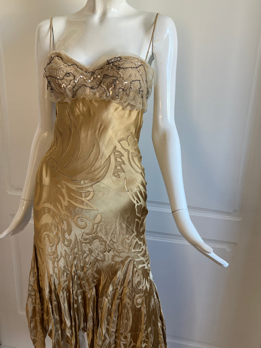 Luxurious Designer 100% Silk Slip Dress