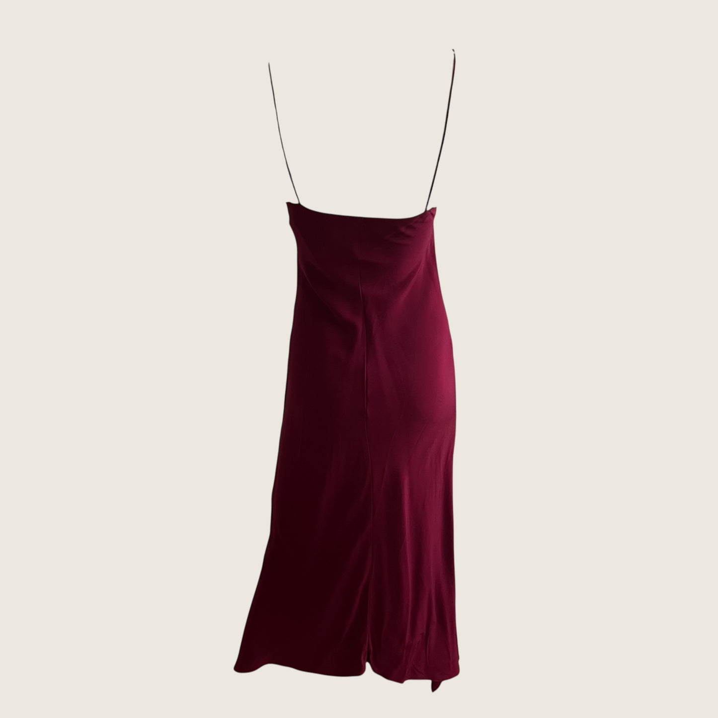 1990's Classic Rose Red Slip Dress