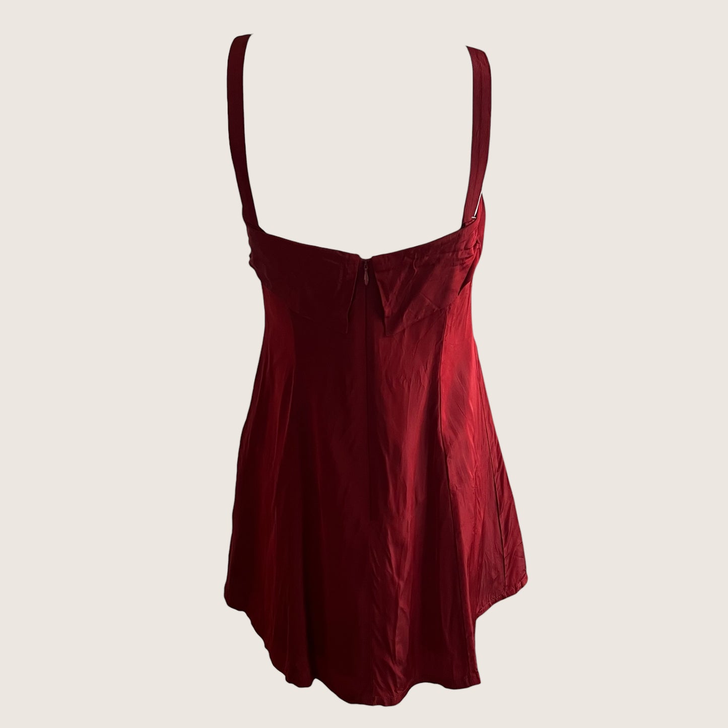 Vintage Wine Red Mini Dress