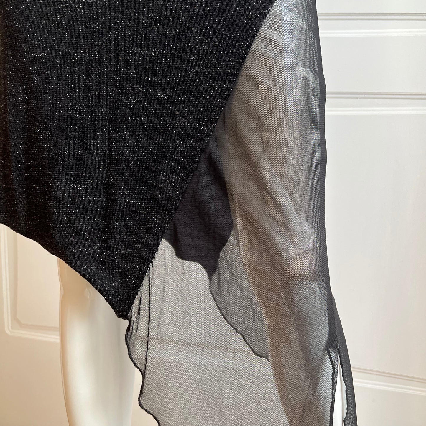 Vintage 1990's Black Slip Skirt
