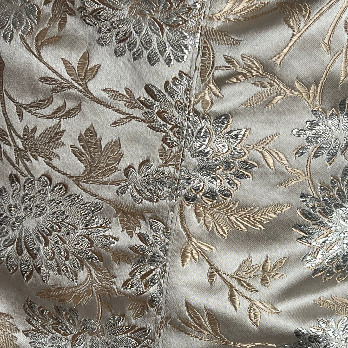 2000's Gold Jacquard Corset Top