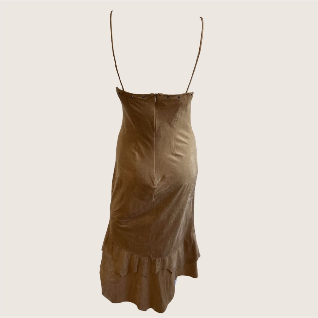 1990's Suedette Bustier Dress