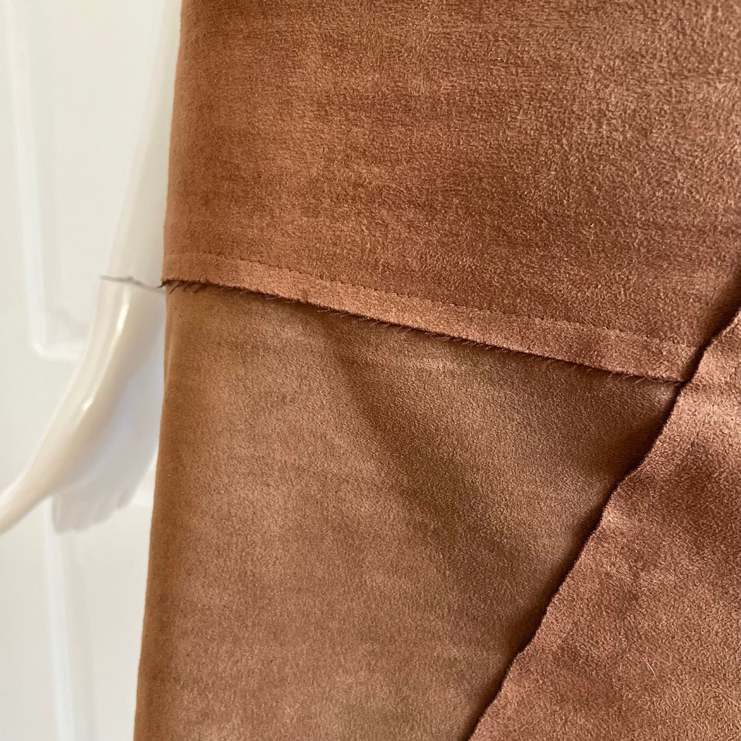 1990's Brown Patchwork Mini Skirt