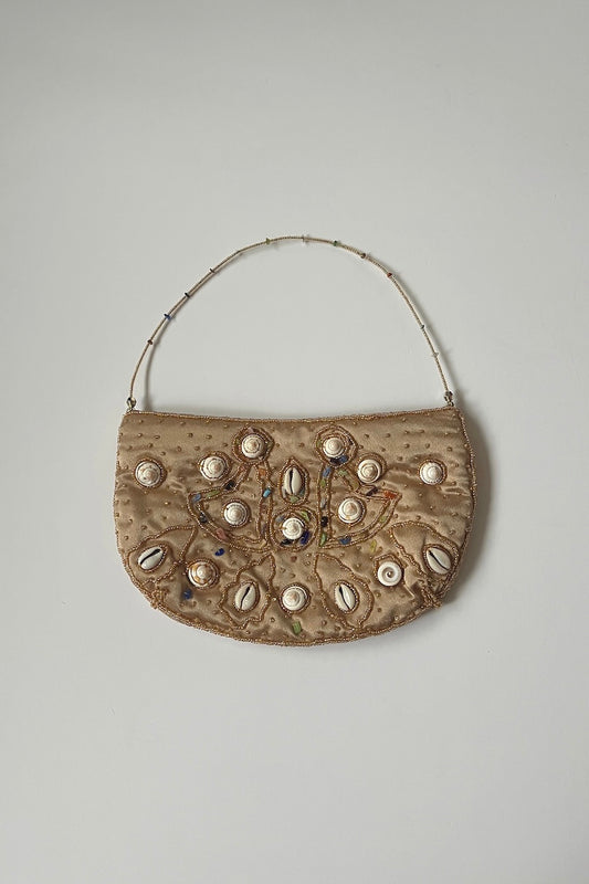Vintage Gold Beaded Purse