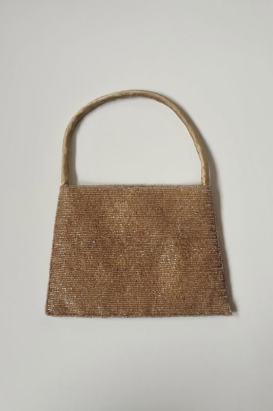 Vintage Gold Beaded Pochette