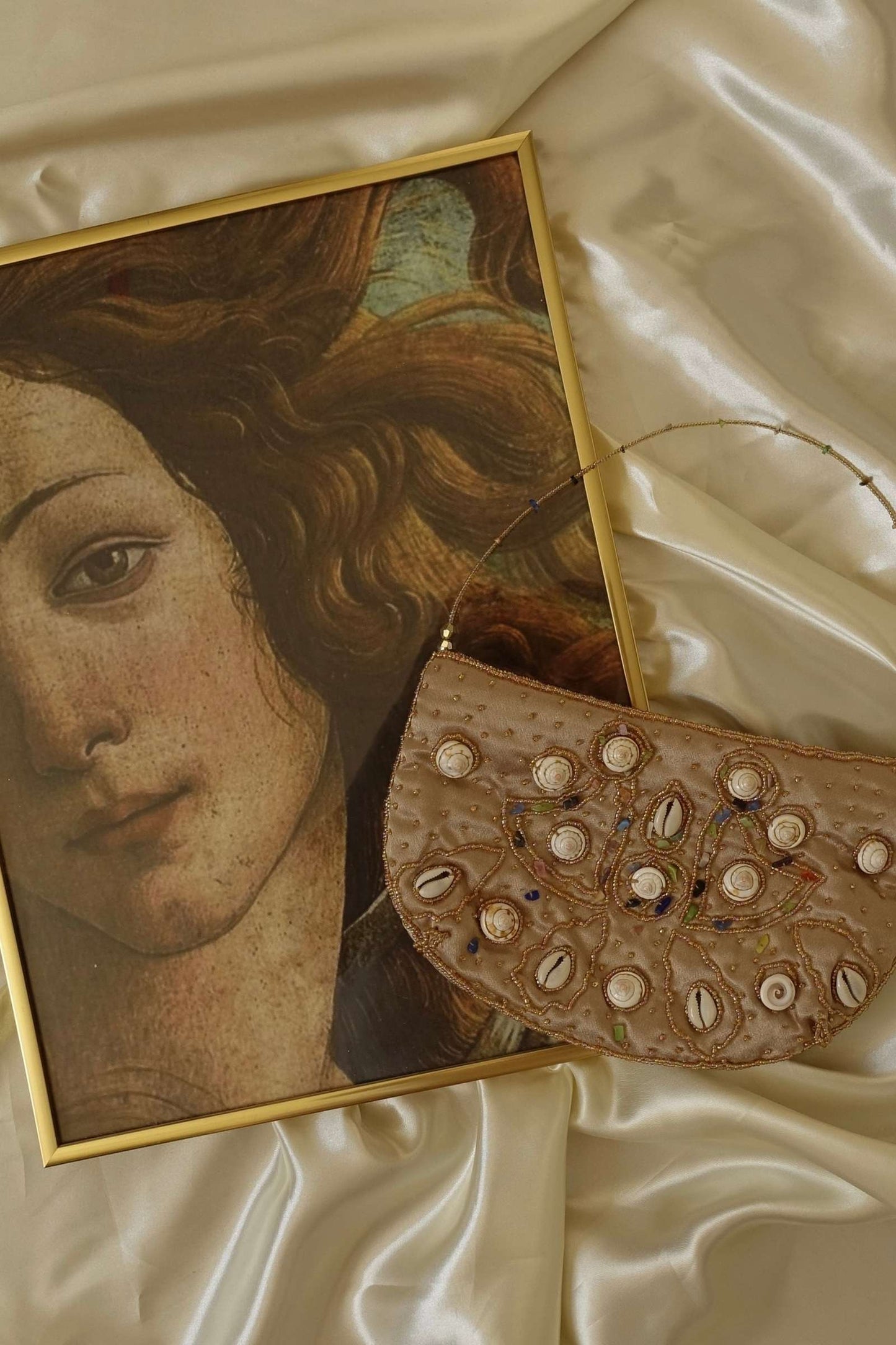 Vintage Gold Beaded Purse