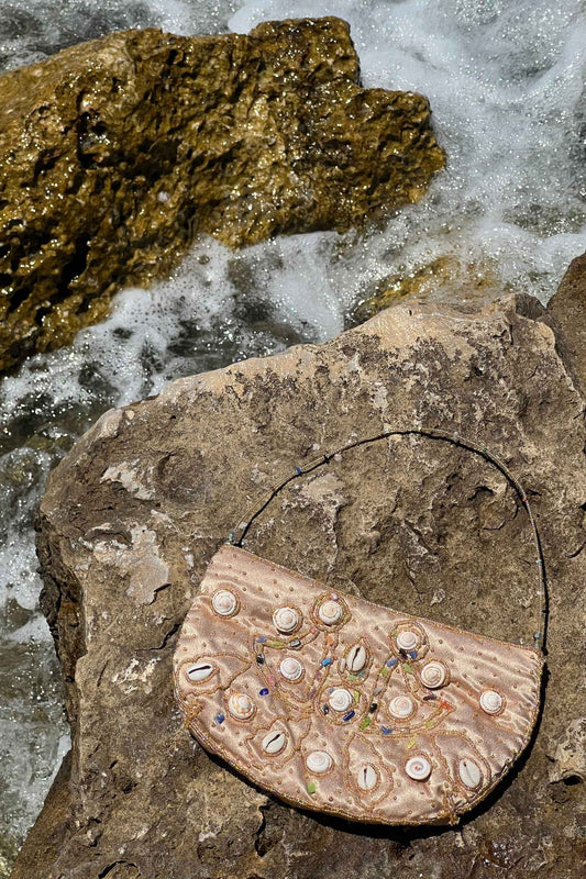 Vintage Gold Beaded Purse