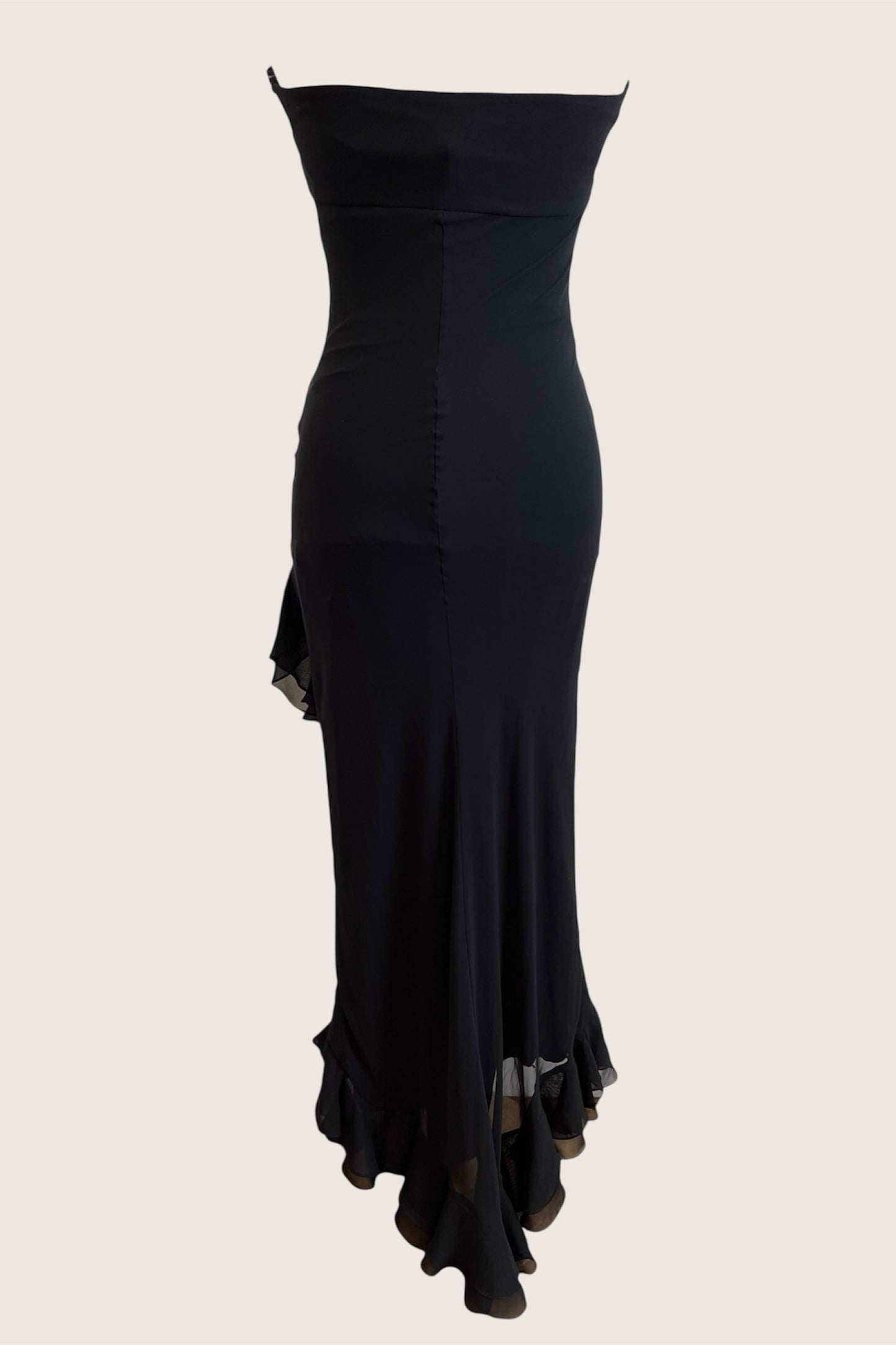 Vintage 1990's Black Beaded Gown