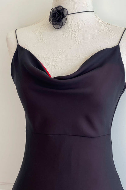 Vintage 1990's Dark Cherry Overlay Slip Dress