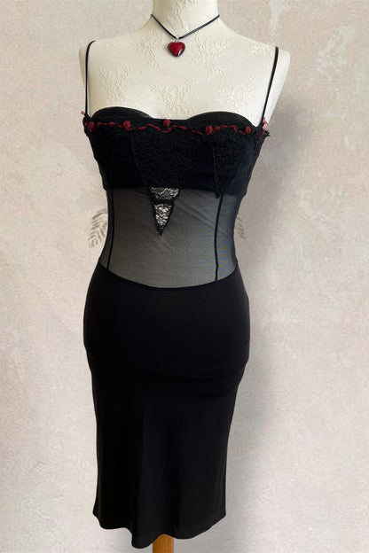Luxurious Designer Little Black Bustier Dress