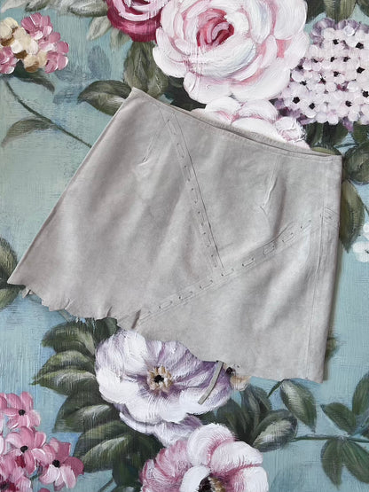 2000's Pastel Mint Suedette Mini Skirt