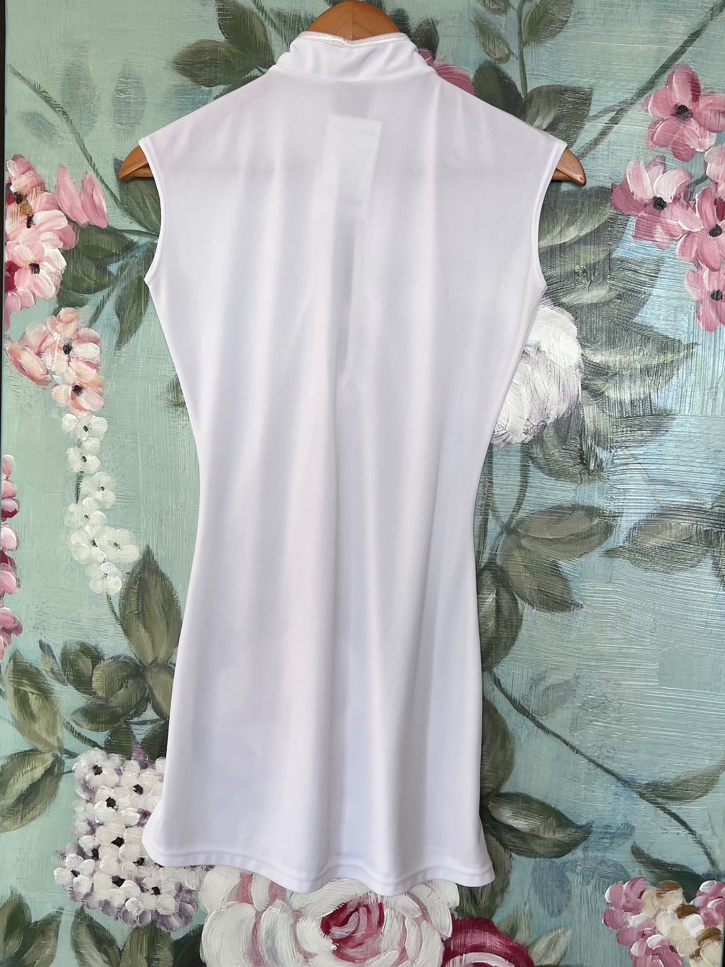 Vintage White Qipao Inspired Micro Dress