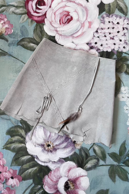 2000's Pastel Mint Suedette Mini Skirt