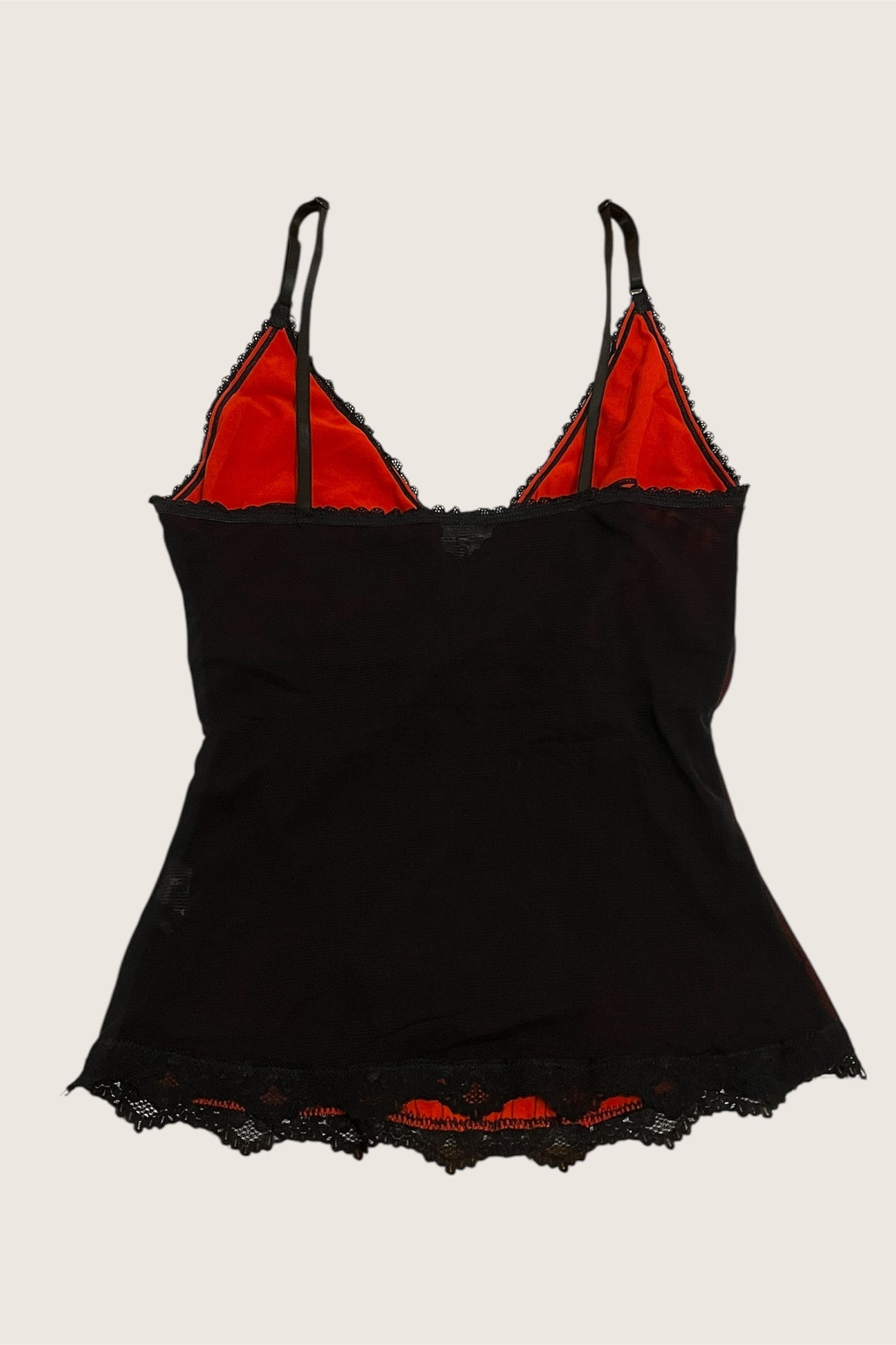 1990's Wine Red Corset Style Camisole