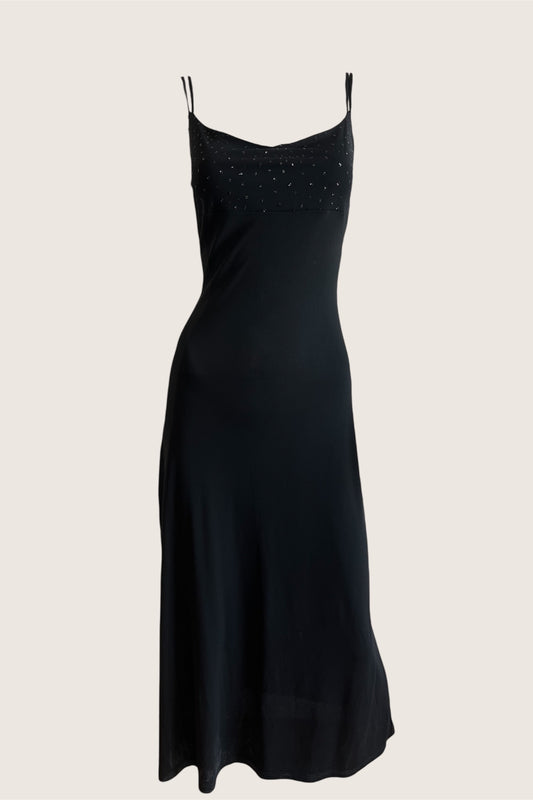 Vintage 1990’s Classic Black Slip Dress