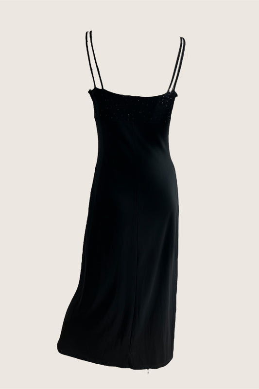 Vintage 1990’s Classic Black Slip Dress