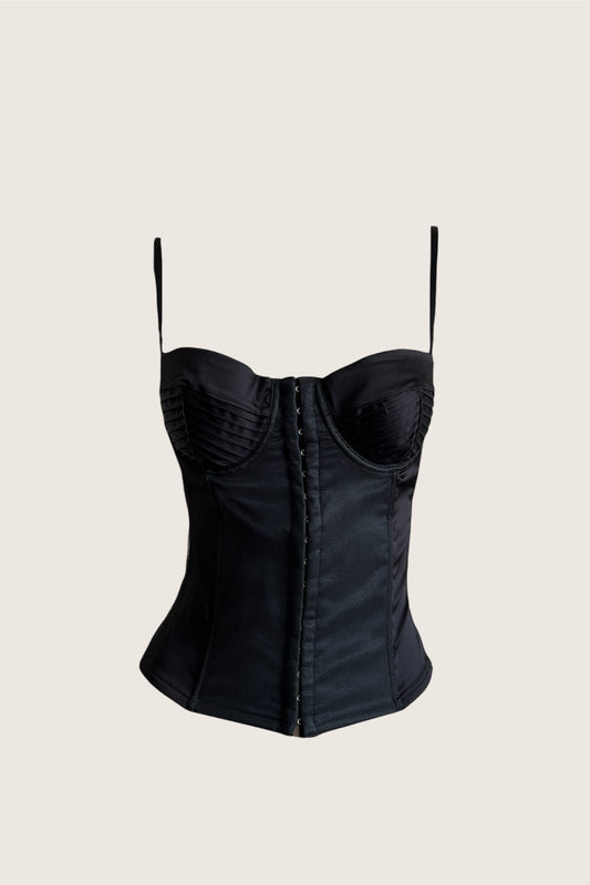 Classic Charcoal Black Bustier