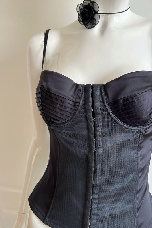 Classic Charcoal Black Bustier