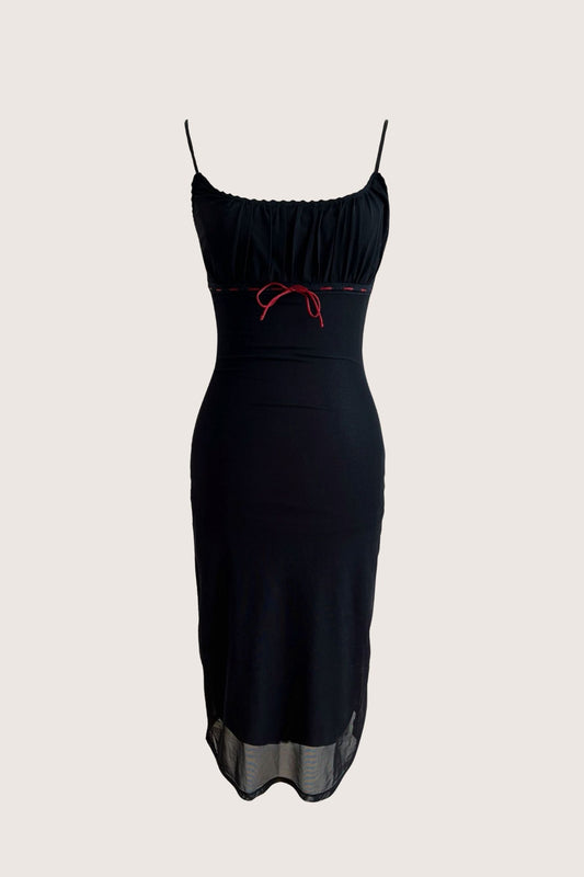 Vintage 1990's Black Slip Dress
