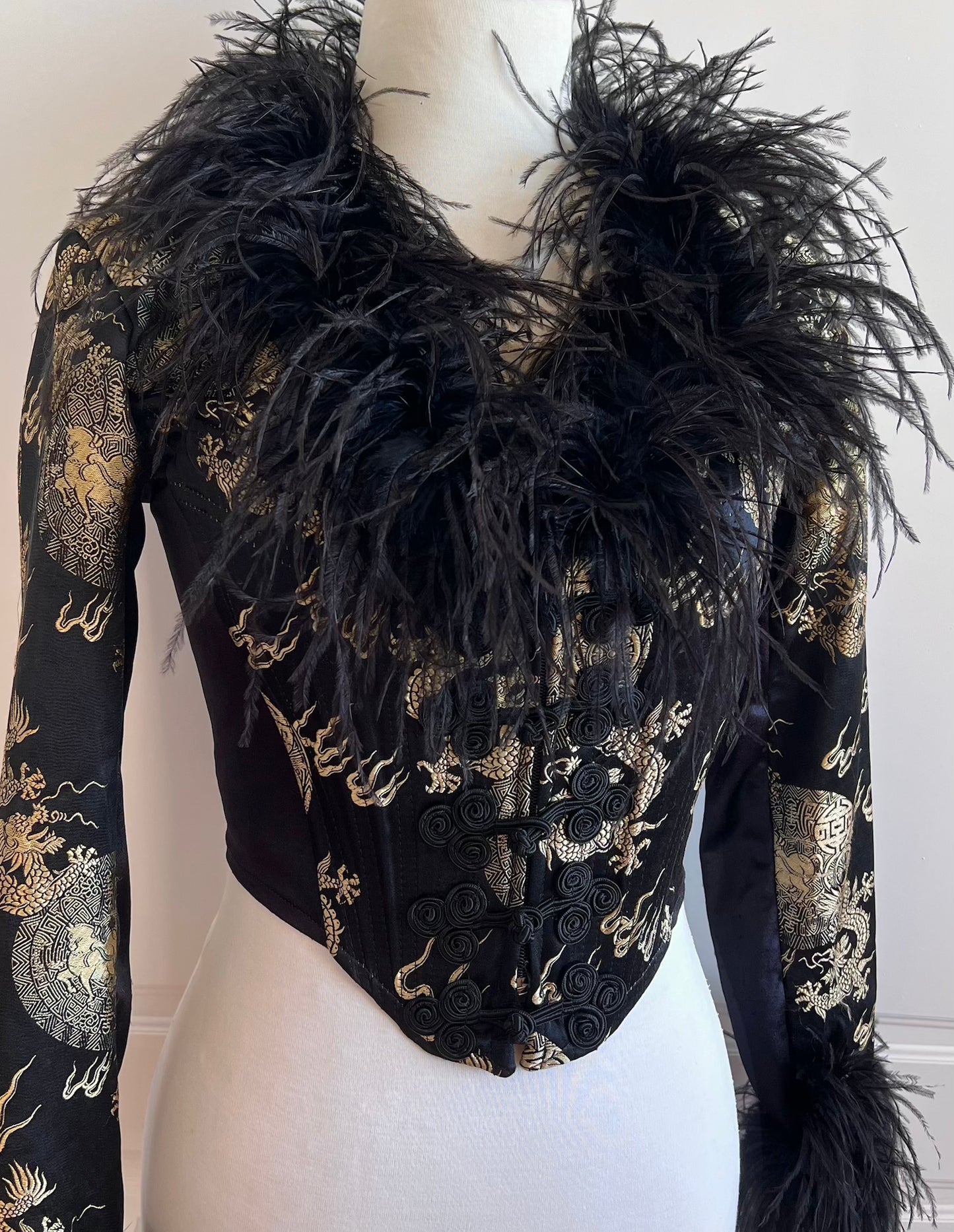 Luxurious & Rare English Designer Brocade Corset Bodice