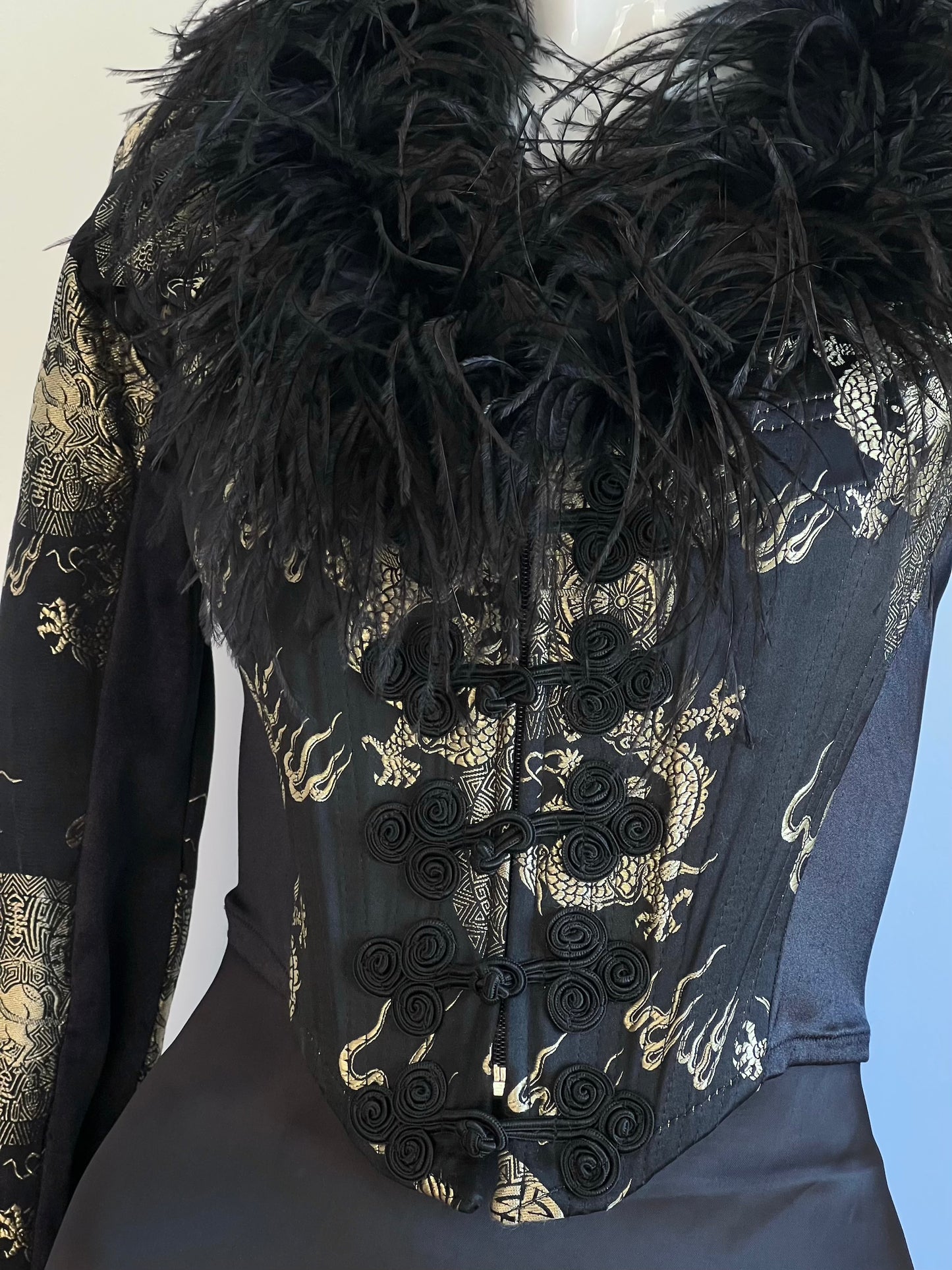 Luxurious & Rare English Designer Brocade Corset Bodice