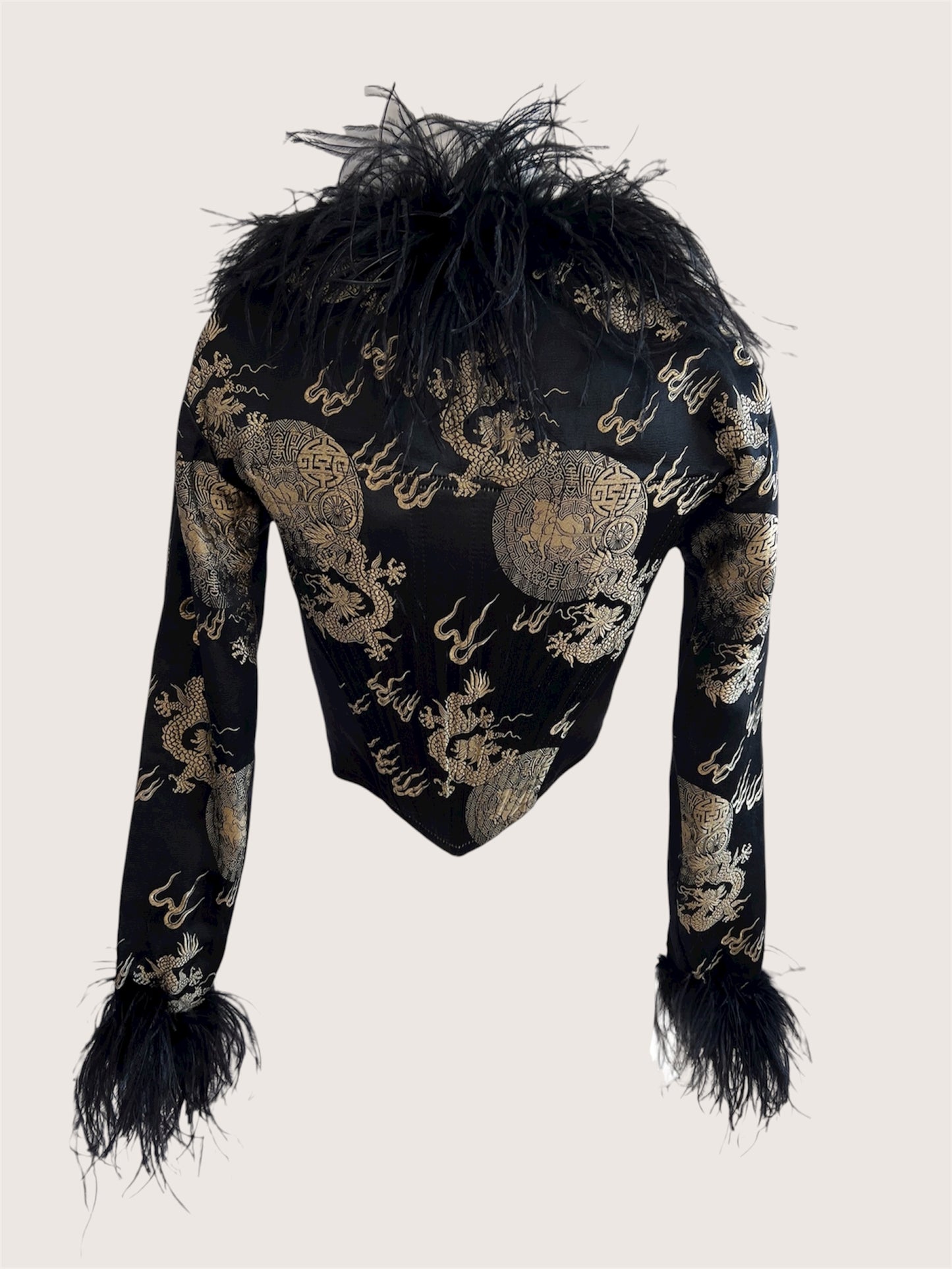 Luxurious & Rare English Designer Brocade Corset Bodice