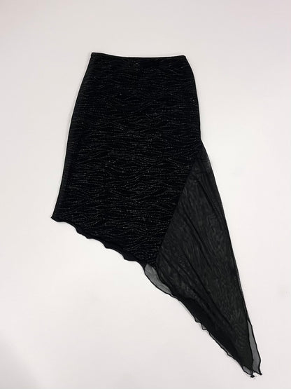 Vintage 1990's Black Slip Skirt