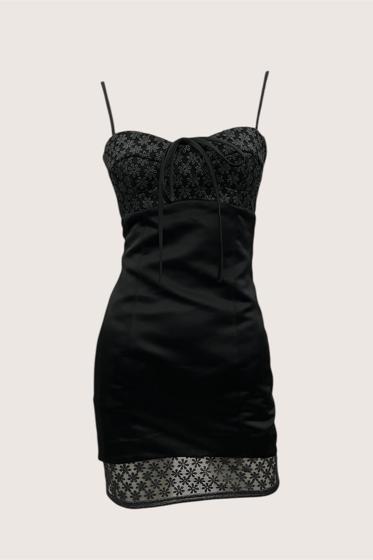 Vintage 1990's Little Black Bustier Dress