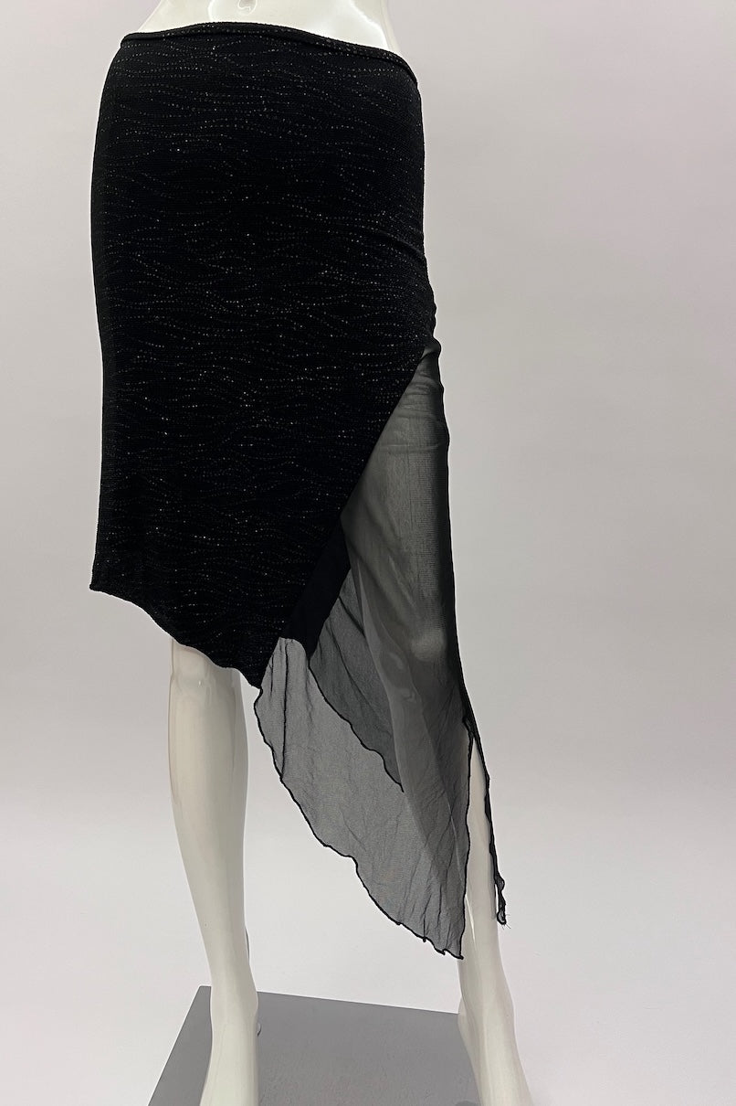 Vintage 1990's Black Slip Skirt