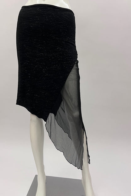 Vintage 1990's Black Slip Skirt