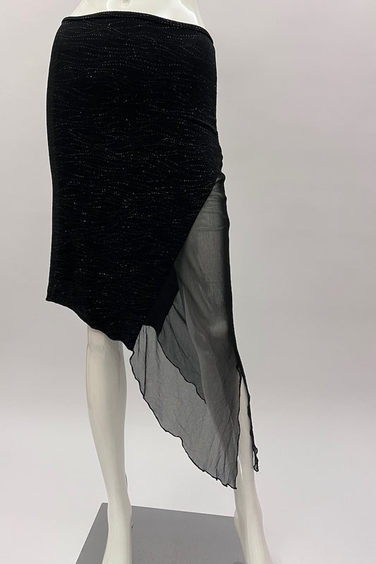 Vintage 1990's Black Slip Skirt