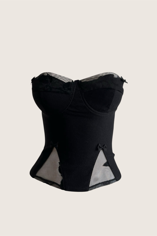 1990's Classic Black Bustier