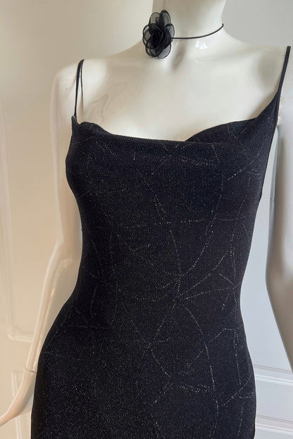 Vintage 1990's Italian Black Slip Dress