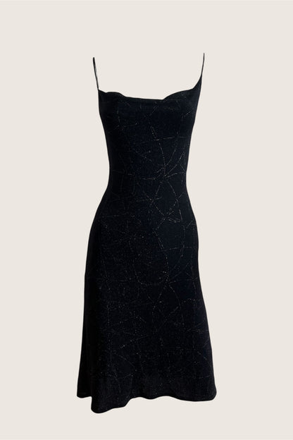 Vintage 1990's Italian Black Slip Dress