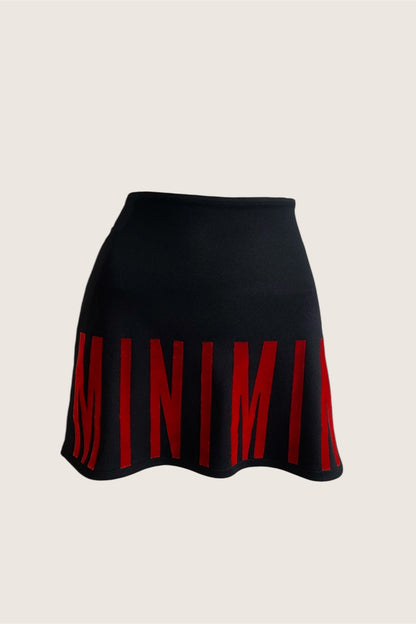 Vintage Parisian Black Mini Skirt