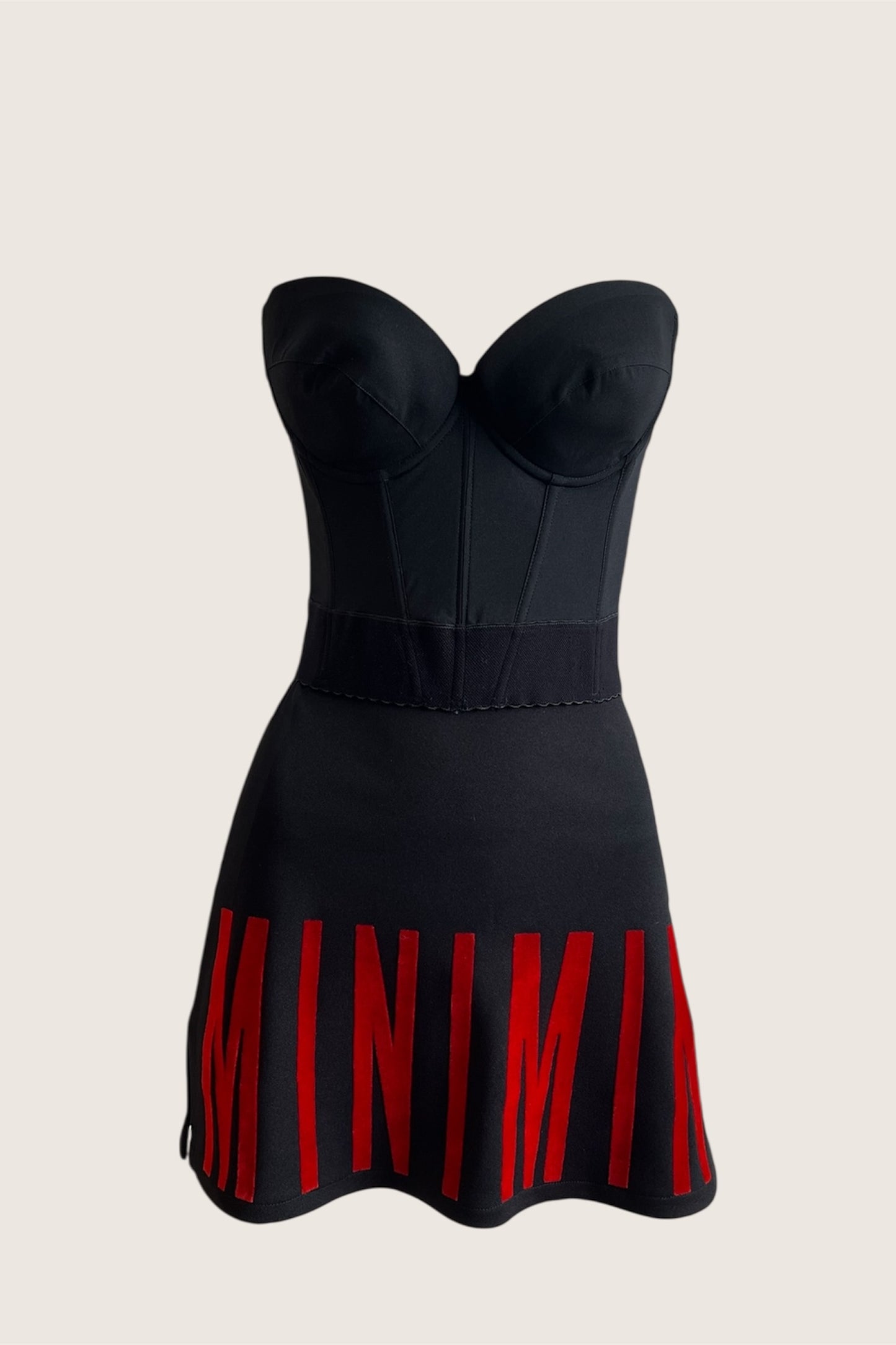 Vintage Parisian Black Mini Skirt