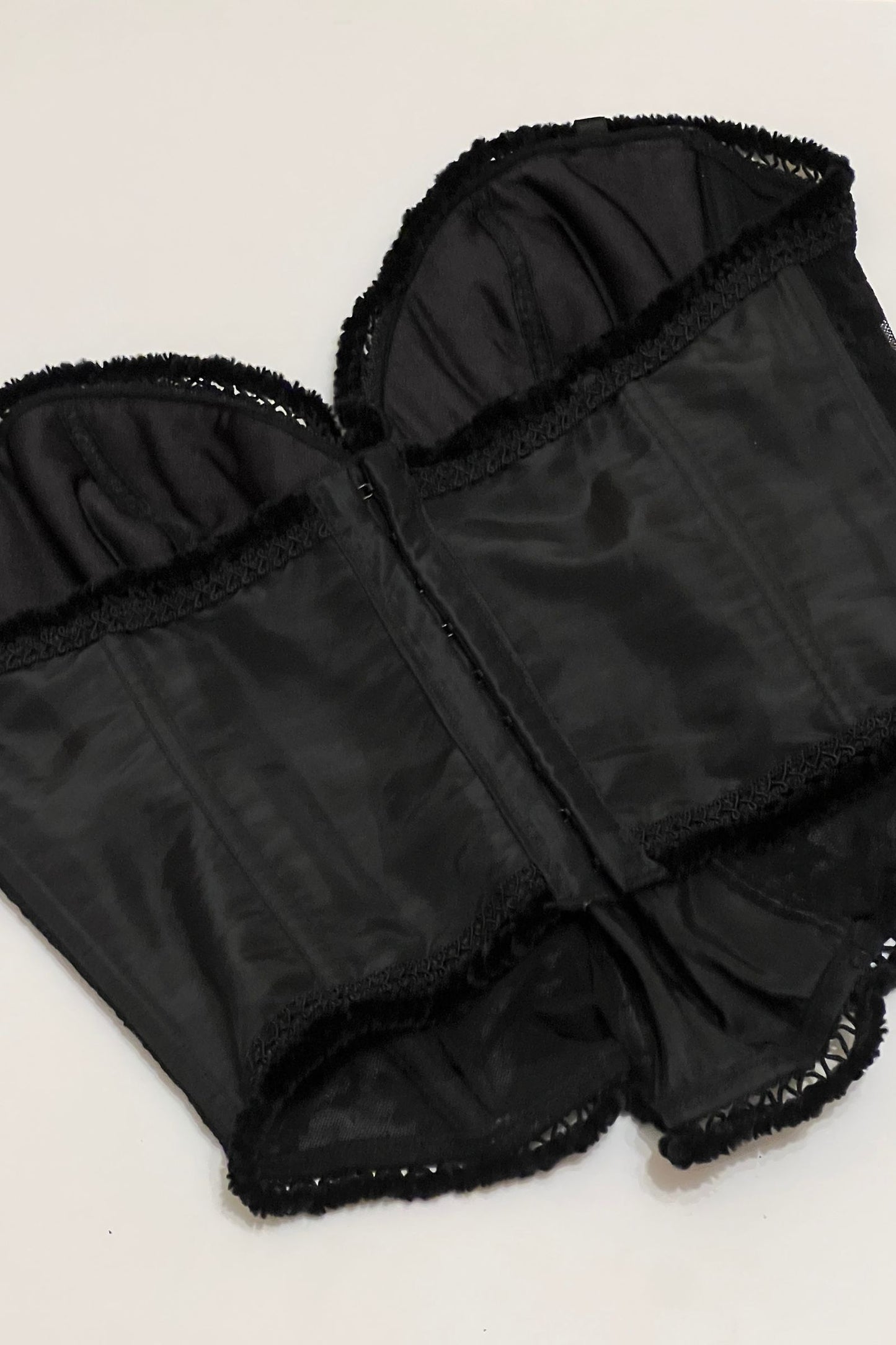 Vintage Black Sweetheart Bustier