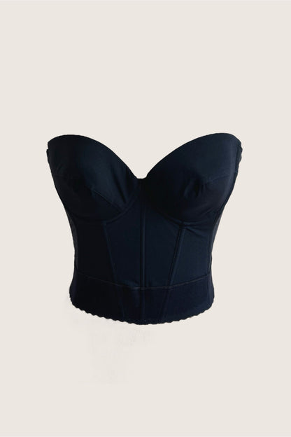 Vintage La Perla Classic Black Backless Bustier