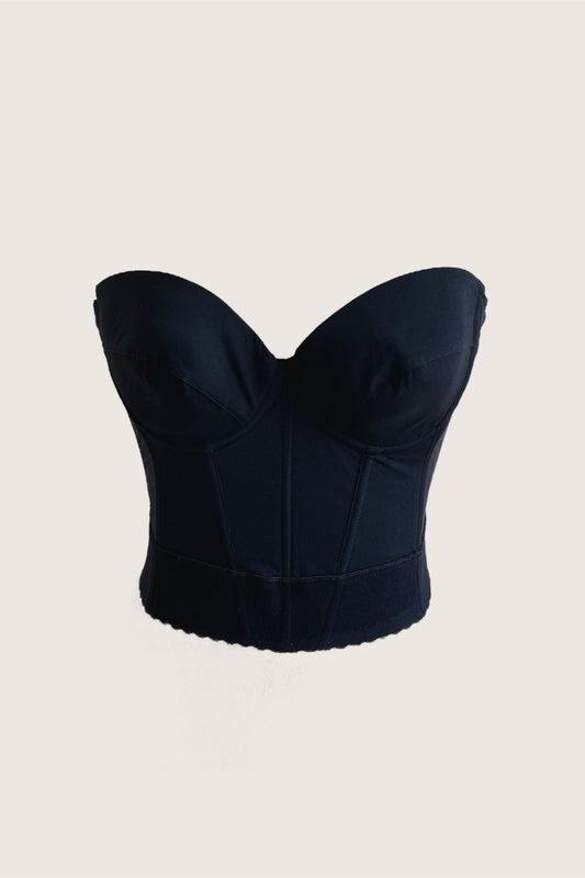 Vintage La Perla Classic Black Backless Bustier