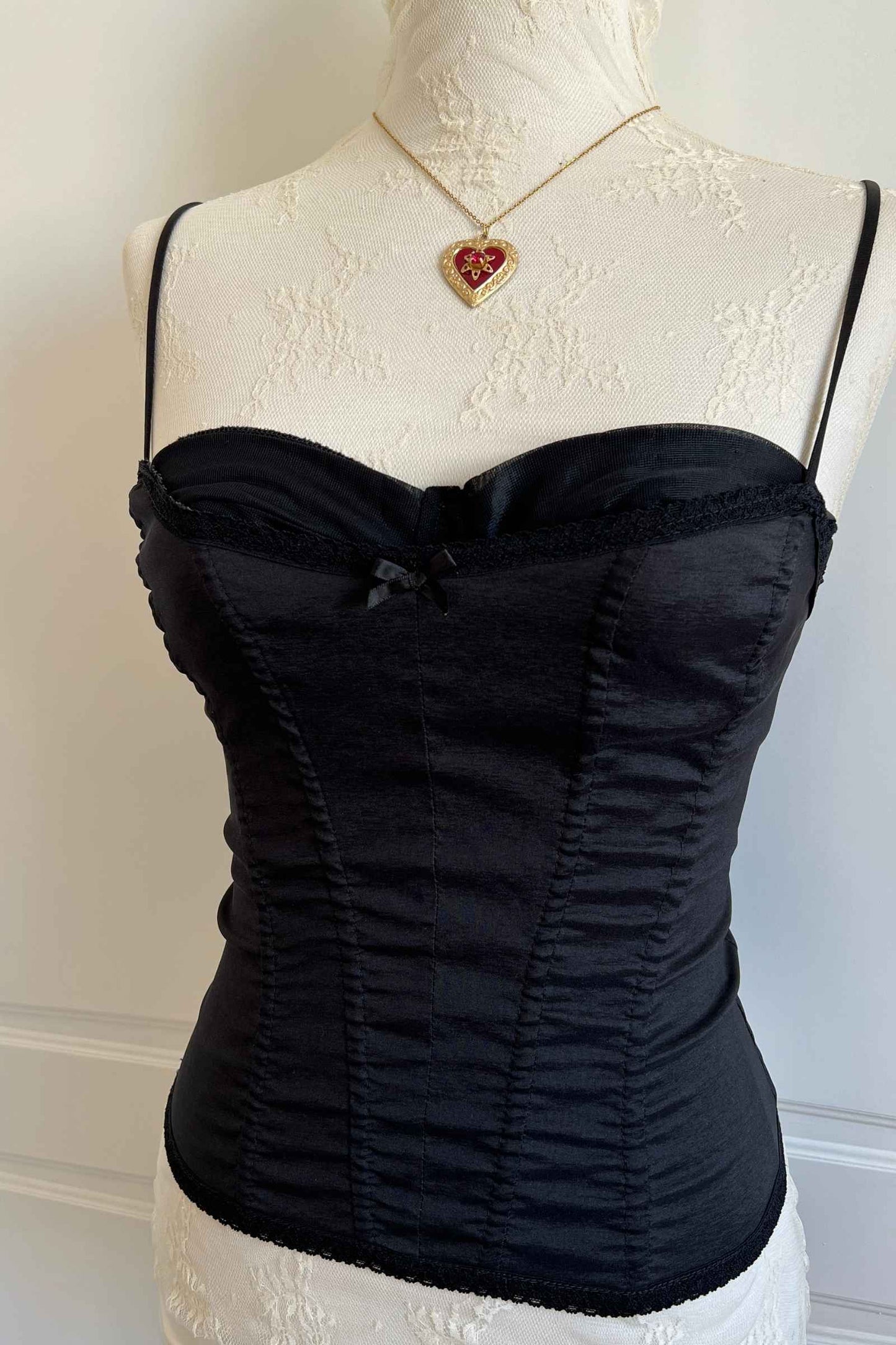 1990's Classic Black Bustier