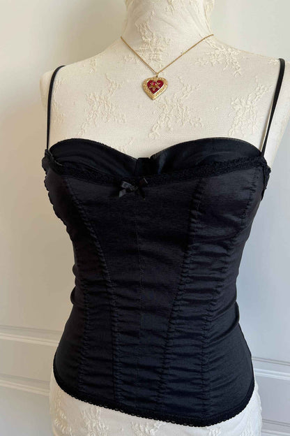 1990's Classic Black Bustier